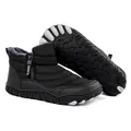 Waterproof winter snow boots for men with warm fur lining and non-slip split-toe sole - EU 40 / Black