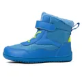 Children's blue high-top winter boots with warm fur lining and non-slip rubber soles - Sapphire Blue / 27