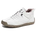 Bottes d'hiver montantes blanches pour hommes avec doublure en fourrure marron - 35 / Blanc avec Semelle Jaune