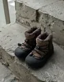 Botas de nieve impermeables marrones y negras para niños con forro polar y suela antideslizante - EU 37 / Marrón Mocha