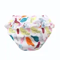 Wasserdichte Baby-Schwimmwindel mit bunten Vogelprints und süßem Rüschendetail - 2XL / Unterteile / Bunter Vogel
