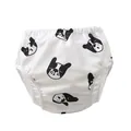 Wasserdichte Baby-Schwimmwindel mit süßem französischen Bulldoggen-Muster und elastischen Bündchen - 2XL (8.5-11.5kg) / Unterteile / Schwarzer Hund