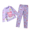 Détail de l'ensemble maillot de bain manches longues fille avec motif licorne chat - 2XL / Style Chat Licorne Violet Clair