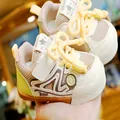 Breathable toddler walking shoes with non-slip soft rubber soles for kids aged 1-3 - Size 23 (15CM) / Brown