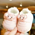 Roze baby winterschoenen met warme fleece voering en schattig koala-tekening design - EU 18 / Roze
