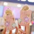 Sandales d'été roses pour bébés avec découpes en cœur et accents floraux en 3D - Taille 16 (Longueur Intérieure 12cm) / Rose