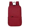 Minimalist lightweight small red backpack perfect for travel and students travel bag - Small / Wine Red (No Tag)
