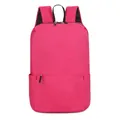 Lightweight minimalist rose red small backpack for daily travel and students schoolbag - Small / Rose Red (No Tag)