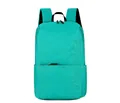 Minimalist lightweight turquoise travel backpack for students with front zipper pocket - Small / Light Green (No Tag)