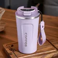 Lavender purple smart temperature display insulated stainless steel coffee travel mug - Purple Smart Lid With Lanyard