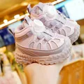 Toddler winter boots in purple with warm plush lining and rotary buckle closure - Size 16 (Inner 12.5CM) / Pink Purple