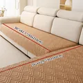 Quilted coffee brown waterproof sofa cover with geometric diamond pattern in 90x210cm size - 70cm x 70cm / Brown
