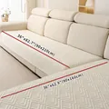 Waterproof quilted sofa cover in off-white with geometric diamond pattern, size 90x210cm - 70*70cm / Off-white