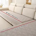 Wasserdichte graue gesteppte Sofa-Auflage mit Rautenmuster, Größe 90x210cm für Sofas - 70x70cm / Hellgrau