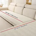 Copridivano trapuntato beige con motivo a spina di pesce nelle misure 90x210cm e 90x160cm - 70x70cm / Bianco Sporco
