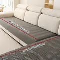 Dark grey herringbone quilted sofa cover in 90x210cm and 90x160cm sizes for living room - 70x70cm / Dark Gray