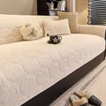 Cojín de sofá crema de felpa con textura de calabaza 3D y almohada a juego para decoración - 70*70cm / Blanco Roto