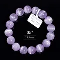 Natürliches 13,5mm Kunzit Perlenarmband mit Katzenaugeneffekt und 5A Seidentextur - 13.5 mm / 5A Seidiger Kunzit (05#)