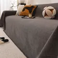 Funda de sofá de chenilla gris oscuro con rayas gruesas para protección total de muebles - 180*90CM / Gris