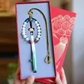 Traditional Chinese lotus car charm with tassel and luxury gift box packaging - Lotus Bodhi Car Hanging