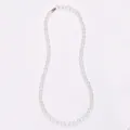 Minimalistische 8MM facettierte Bergkristallkette mit silbernem Verschluss für Damen - Faceted Clear Quartz
