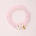 Bracelet double en quartz rose avec pendentif lapin et breloque dorée Fu - Style Pendentif Ours Nœud Papillon / Style de Perle Ronde Rose