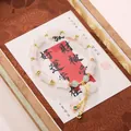 Chinese retro style bead bracelet with white bone-shaped beads and gourd pendant - Green Jade Bamboo and Fortune Bag Bracelet