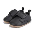 Chaussures souples noires pour bébé avec velcro pour un apprentissage du marche - Taille 13 / Noir