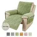 Copripoltrona trapuntato verde chiaro con tasca laterale e fondo antiscivolo - Set Completo Integrato Monoposto / Verde