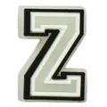 Leuchtender Buchstabe Z Schuhanhänger aus schwarz-weißem PVC für Clogs-Zubehör - Buchstabe Z