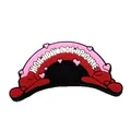 Cartoon Cowboy Shoe Charm featuring Howdy Cowpoke text and pink hearts decoration - HOWDY COWPOKE and Hearts