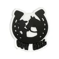 Charm per scarpe da giardino Cowgirl con ferro di cavallo e sagoma di cavallo - Ferro di Cavallo e Silhouette COW GIRL
