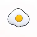 Cute fried egg shoe charm for clogs, cartoon sunnyside egg decoration in soft PVC - Fried Egg Style(16)