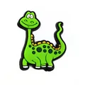 Grüner PVC-Cartoon-Dinosaurier-Anhänger für die Dekoration von Clogs - Hellgrüner Brontosaurus (13)