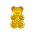 Translucent yellow resin gummy bear charm for garden clogs and DIY shoe accessories - Neon Yellow