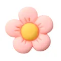 Pink and yellow resin flower charm with five petals for DIY garden shoe decoration - Pink