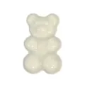 DIY white translucent resin bear charm for garden shoes and clog accessories - Milky White