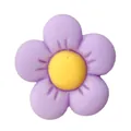 DIY resin flower shoe charm for clogs, purple petals with yellow center detail - Purple