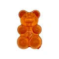 Amber orange resin gummy bear charm for DIY garden clog shoe decoration - Orange