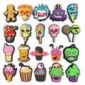 20-teiliges Set Halloween-Monster-Schuhclips mit gruseligen Snacks für Clogs - Halloween Food Monster Kollektion