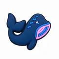 Accessoire de chaussure baleine bleue pour sabots en PVC souple au style cartoon - Style Baleine