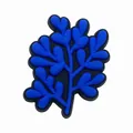 Breloques de chaussures en corail bleu en forme de cœur pour sabots ajourés - Style Corail Cœur Bleu