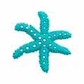 Breloque étoile de mer bleu sarcelle à pois blancs pour sabots et accessoires DIY - Style Étoile de Mer Sarcelle