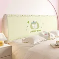 Funda para cabecero verde con oso de dibujos animados y diseño de trébol elástica - 120cm / Manzana Ácida A