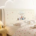 Universal cream headboard cover featuring cute cartoon animal prints and cozy fabric - Length 120cm / Dog World C Square
