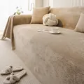 Copridivano beige in velluto impermeabile con morbida consistenza ed elegante caduta - 180*90CM / Marrone