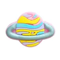 Cute pink planet Saturn shoe charm with glitter ring for clog sandals and DIY decoration - Saturn Figure (F172-3)