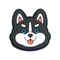 Cute husky cartoon shoe charm for clogs made of durable PVC material in husky design - Husky Style (1)