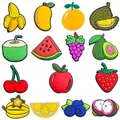 Set da 15 pezzi di ciondoli in PVC a forma di frutta per scarpe con disegni di cartoni - Stile della Serie di Frutta