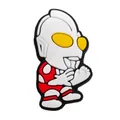 Cartoon character PVC shoe charm for clogs featuring classic red and white superhero design - Combat Stance Hero Figure (6)